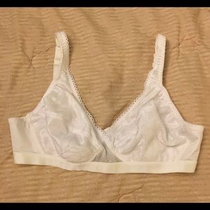 Vtg Cross your heart white bra 4698 size 40C